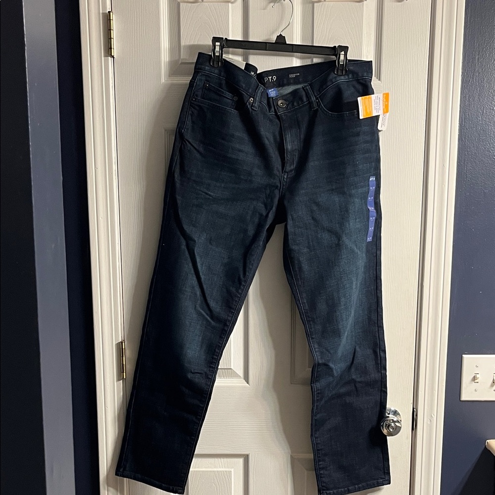 Apt. 9 Men's Deep Indigo Straight Jeans